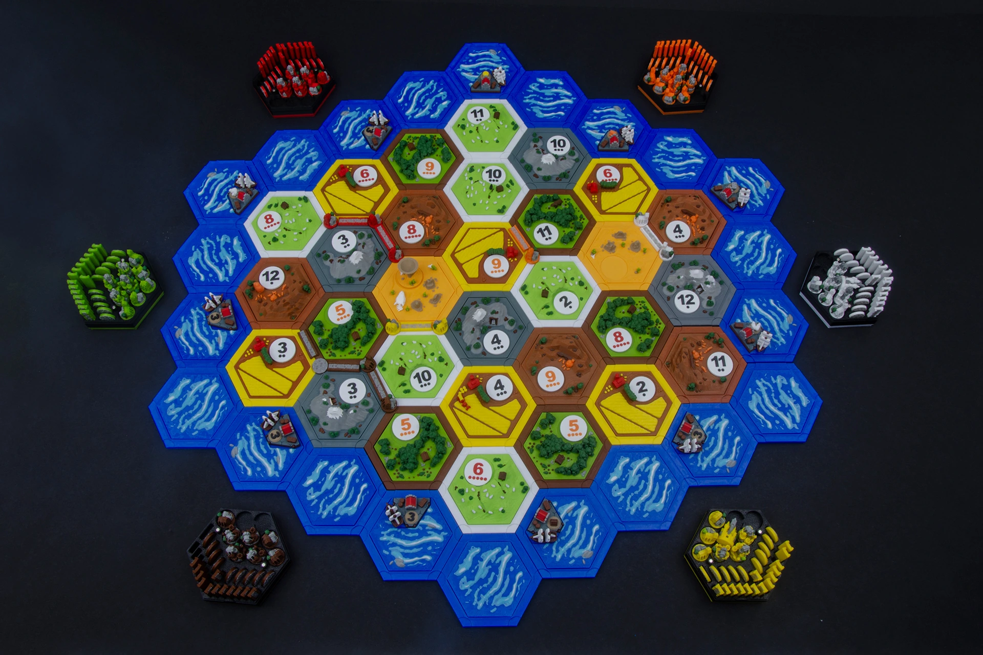 BASIC Settler of Catan 3D upgrade kit (3-6 players)
