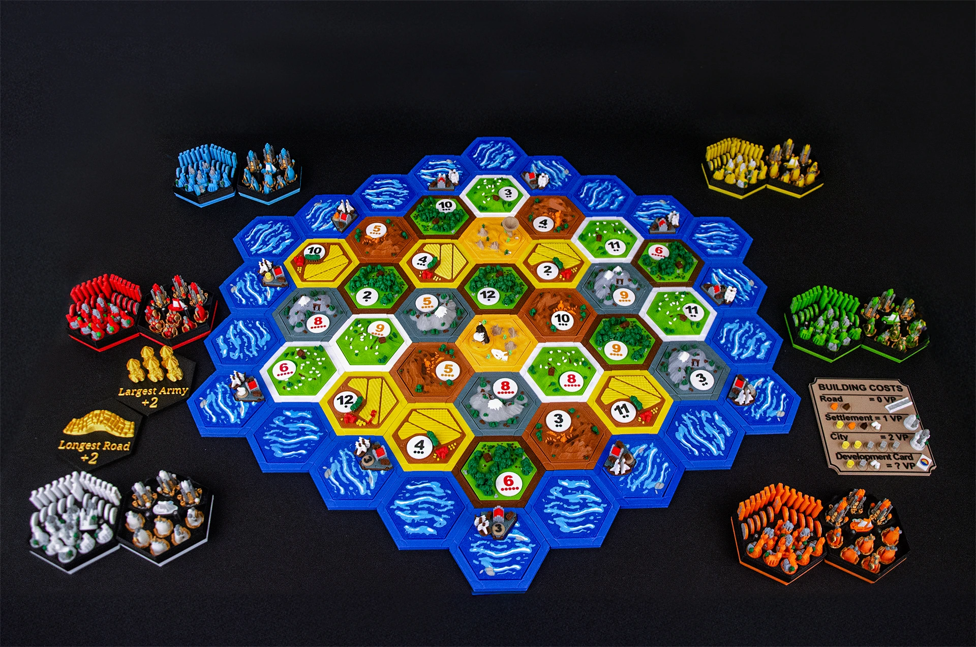 Cities&Knights + Base game Catan Upgrade Deluxe 3D Set (3-6 Players)